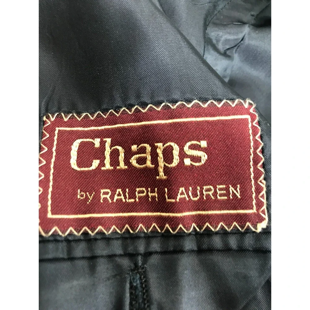 Chaps Ralph Lauren Mens Black Suit Set 44